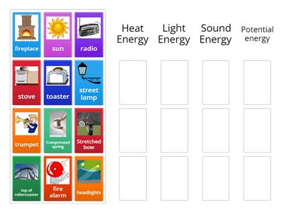 KS3 Energy Type Sort