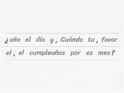 Sentence Building Bilingual 