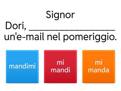 Imperativo formale + pronomi | A2