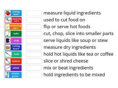 Utensils and use 