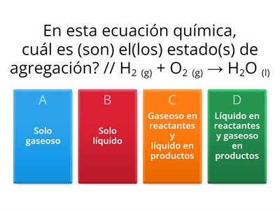 Preguntas de química