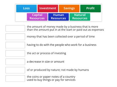 Economics Vocab