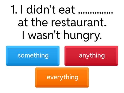 INDEFINITE PRONOUNS QUIZ