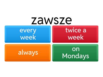 Present Simple - always, often ...