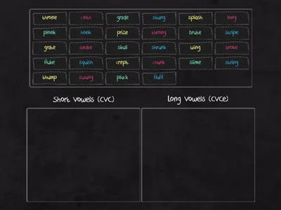 Sorting Long vs. Short vowels