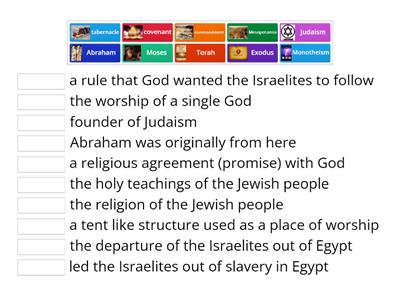 Beginnings of Judaism Vocabulary Review