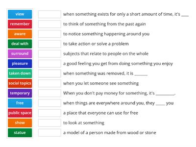 Impact 2: Unit 7 Vocab