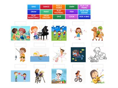 MEMORY GAME - ACTION VERBS