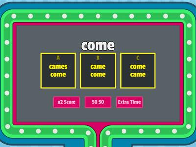 A2 - B1 Irregular verbs