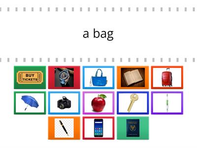 Vocabulary Common objects