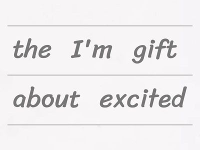 reorder sentences grade 3 English 