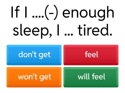 Conditionals (Zero\First)