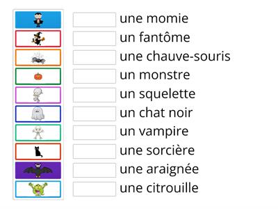 Halloween -vocabulaire