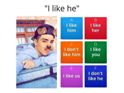 Game personal pronoun