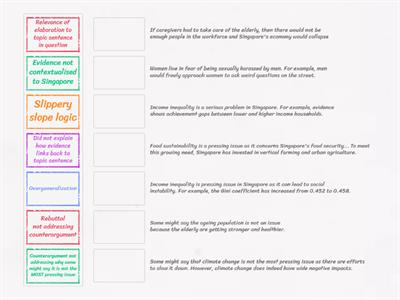 Y3E Argumentative Writing TP Review