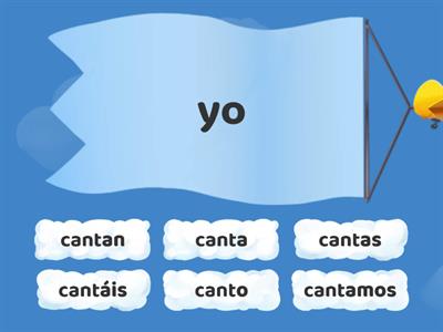 Verbos de 1 conjugación (-ar) en Presente de Indicativo