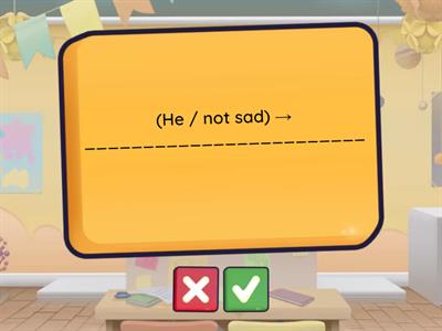 To be A1/ Make Sentences from Prompts