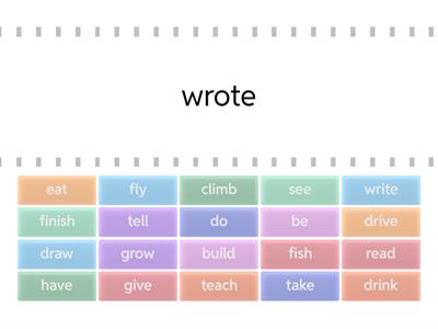 REGULAR AND IRREGULAR VERBS