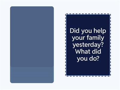 Past simple speaking