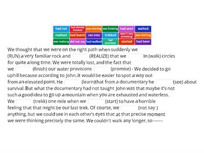 short story ... narrative tenses 