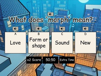 OHMS Q2 5th grade  Word Roots Quiz