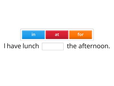 4 Form. Unit 3. Daily life. Prepositions. Yuhnel.