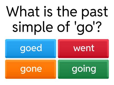 Past Simple Tense Quiz