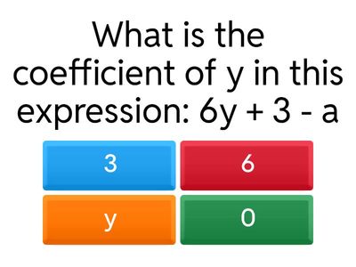 Algebra vocabulary 2