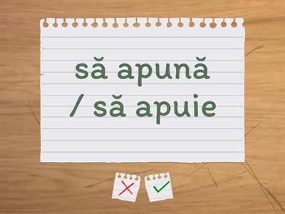 Modul conjunctiv, forma corectă