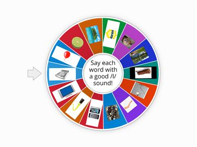 L initial & medial WORDS