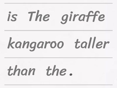 Comparative adjectives.