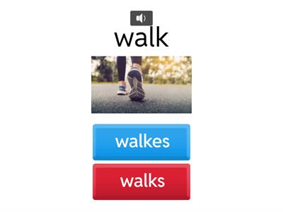 3rd person S verb Quiz