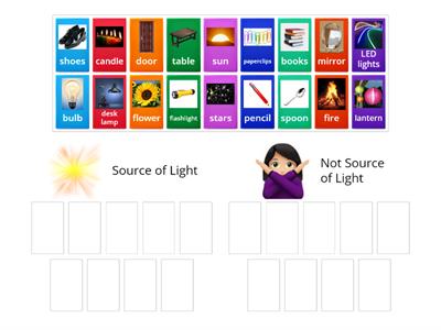 Source of Light/Non Source of Light