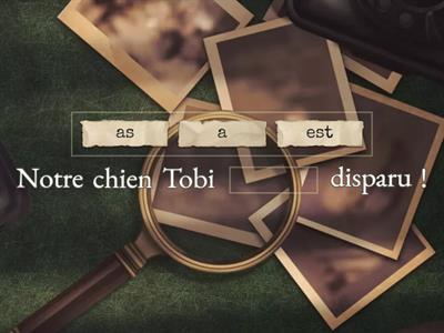 Tobi a disparu ! Partie 1 - Les auxiliaires