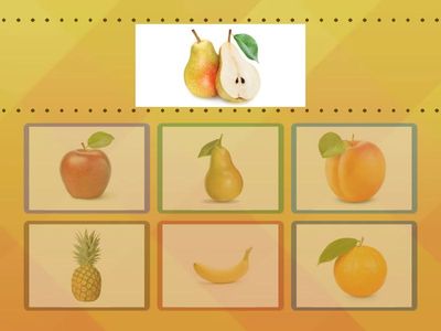 Дидактична гра "Фрукти"  