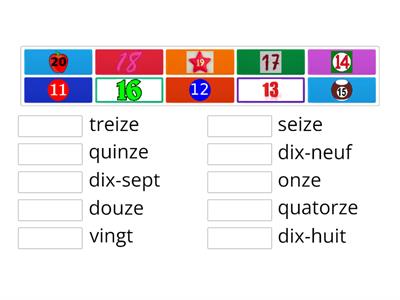 French Numbers 11-20