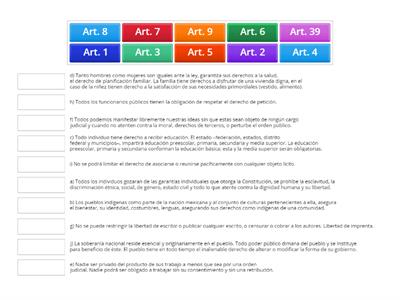 Artículos de la Constitución.