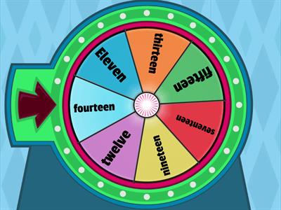 Teen Number Word Form