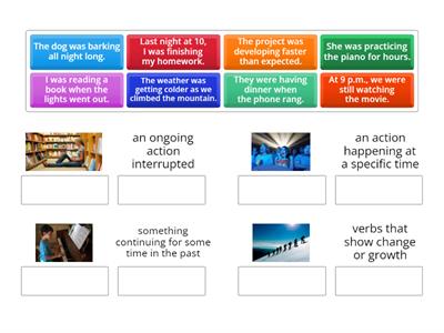 Uses of past continuous