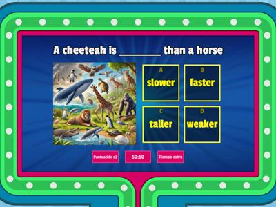 ENGLISH COMPARATIVE ADJECTIVES QUIZ