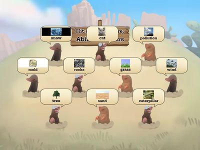 Abiotic vs Biotic Factors Whack-A-Mole