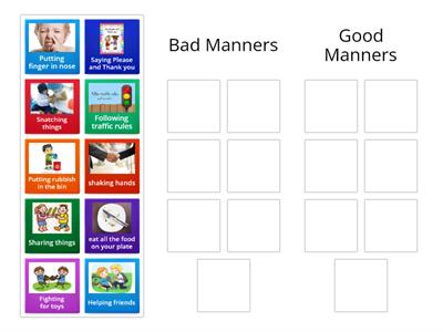 Good and bad manners