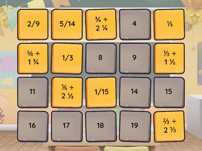 Dividing Fraction by Mixed Numbers