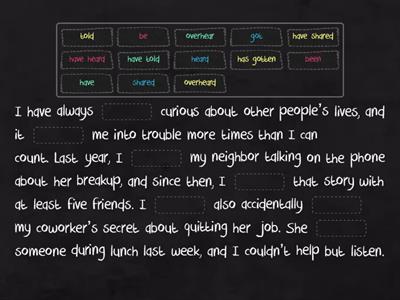 Present Perfect vs Past Simple