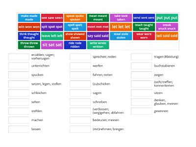 Camden Market 2 Irregular verbs p.285 