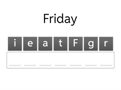 Anagram:   Wie geht es dir? und Tage