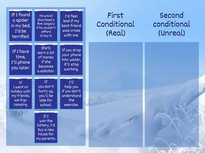  First or Second Conditional