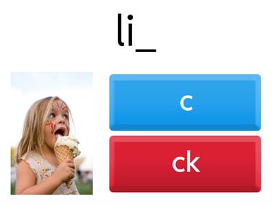 ic/ick spelling