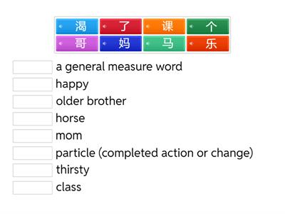 Same Sound, Different Character and Meaning