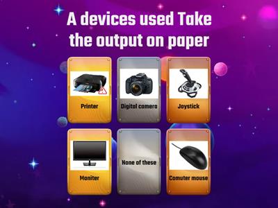 input and output devices